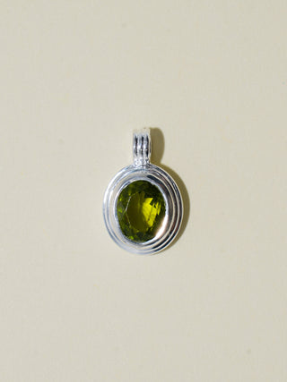 Perfectly Peridot Triple Oval Cut Charm in Sterling Silver