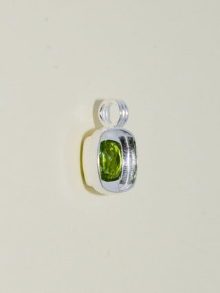 Minx Peridot Triple Cushion Cut Charm in Sterling Silver