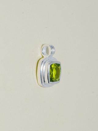 Minx Peridot Triple Cushion Cut Charm in Sterling Silver