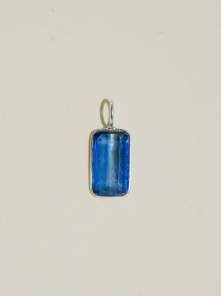 No Chill Kyanite Emerald Cut Charm in Sterling Silver