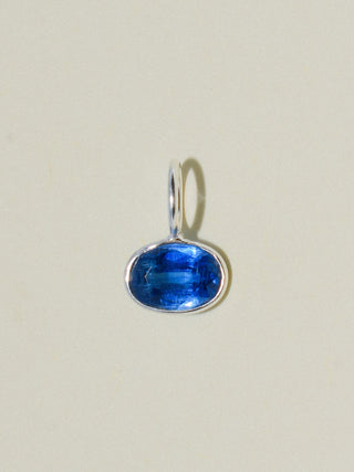 Starnight Kyanite East West Oval Cut Charm in Sterling Silver