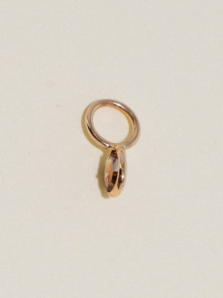 Just like you Diamond Oval Cut Charm in Yellow 14k Gold