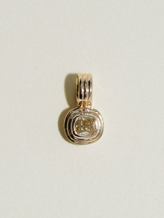 Beachy Keen Yellow Diamond Triple East West Cushion Cut Charm in Yellow 14k Gold