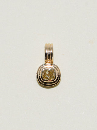 Beachy Keen Yellow Diamond Triple East West Cushion Cut Charm in Yellow 14k Gold