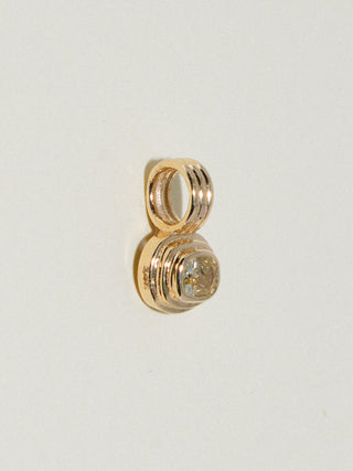 Beachy Keen Yellow Diamond Triple East West Cushion Cut Charm in Yellow 14k Gold