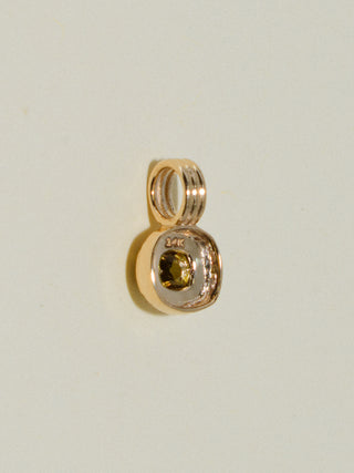 4eva Yellow Diamond Triple Cushion Cut Charm in Yellow 14k Gold