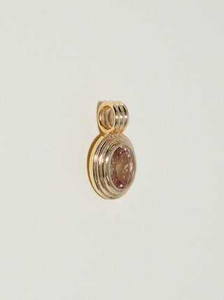 Queenie Zircon Triple Oval Cut Charm in Yellow 14k Gold
