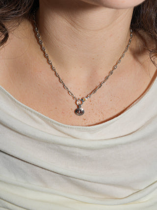 Passenger Princess Zircon Triple East to West Oval Cut Charm in White 14k Gold