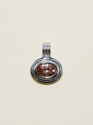 Passenger Princess Zircon Triple East to West Oval Cut Charm in White 14k Gold