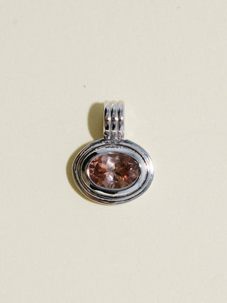 Passenger Princess Zircon Triple East to West Oval Cut Charm in White 14k Gold