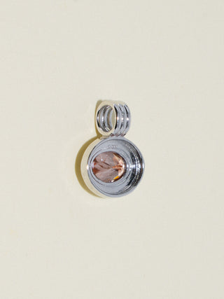 Passenger Princess Zircon Triple East to West Oval Cut Charm in White 14k Gold