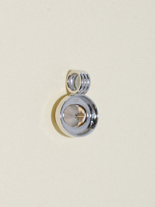 Barefoot On Hardwood Zircon Triple East to West Oval Cut Charm in White 14k Gold