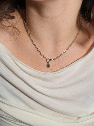 First Frost Diamond Triple Teardrop Cut Charm in White 14k Gold