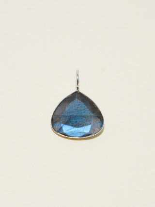 Witches Brew Labradorite Pear Cut Charm in White 14k Gold