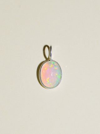 Fredward Opal Oval Cabochon Charm in Sterling Silver