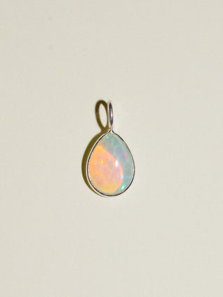 but i'm a star! Opal Teardrop Cabochon Charm in Sterling Silver