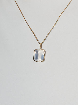 Diaphanous Fire Opal Can Cut Charm in 14k Yellow Gold