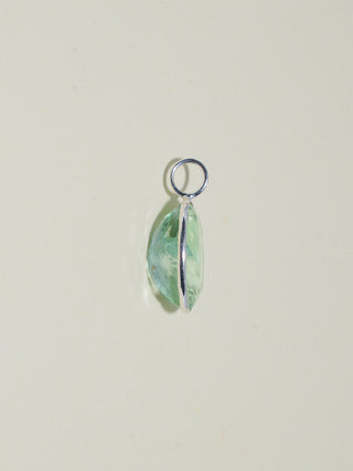 Seven Seas Fluorite Oval Cut Charm in Sterling Silver
