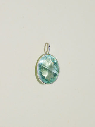 Set Sail Fluorite Oval Cut Charm in Sterling Silver