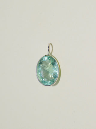 Set Sail Fluorite Oval Cut Charm in Sterling Silver