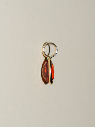Pot O' Spessartite Oval Cut Charm in Yellow 14k Gold