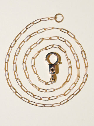 Black Diamond Estrella Papier Necklace in Yellow 14k Gold