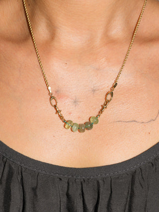 at the Pool Bar Fluorite Connector in Yellow 14k Gold