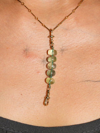 at the Pool Bar Fluorite Connector in Yellow 14k Gold