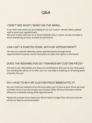 Customs Jewelry Appointment