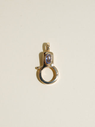Tanzanite Jelly Lobby Clasp in Yellow 14k Gold