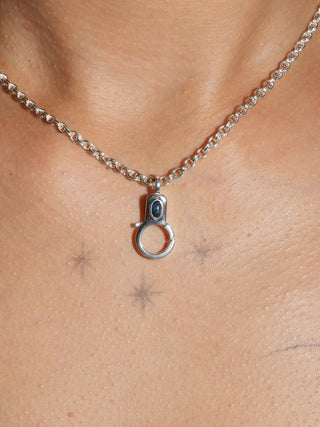 Sapphire Jelly Lobby Clasp in Sterling Silver