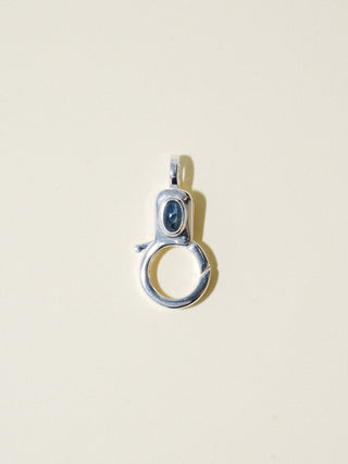 Sapphire Jelly Lobby Clasp in Sterling Silver