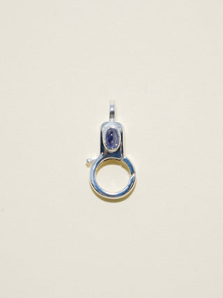 Tanzanite Jelly Lobby Clasp in Sterling Silver