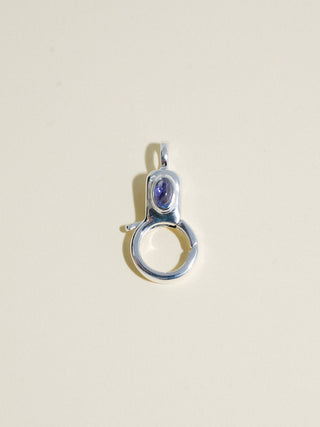 Tanzanite Jelly Lobby Clasp in Sterling Silver