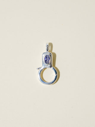 Tanzanite Jelly Lobby Clasp in Sterling Silver