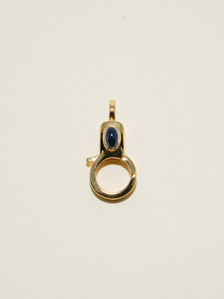 Sapphire Jelly Lobby Clasp in Gold Vermeil