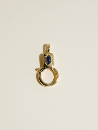 Sapphire Jelly Lobby Clasp in Gold Vermeil
