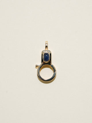 Sapphire Jelly Lobby Clasp in Yellow 14k Gold
