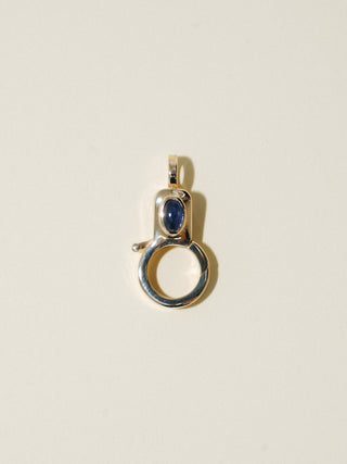 Sapphire Jelly Lobby Clasp in Yellow 14k Gold