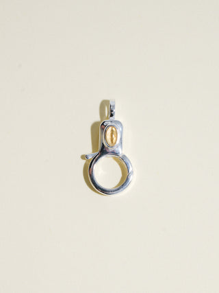 Citrine Jelly Lobby Clasp in Sterling Silver