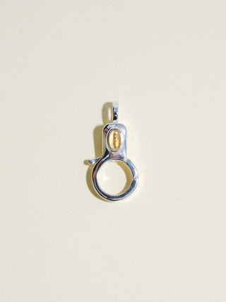 Citrine Jelly Lobby Clasp in Sterling Silver