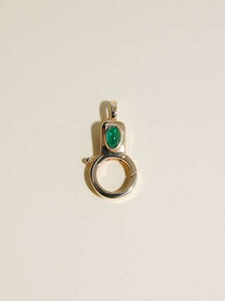 Emerald Jelly Lobby Clasp in Yellow 14k Gold