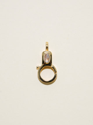 Moonstone Jelly Lobby Clasp in Gold Vermeil