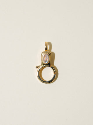 Moonstone Jelly Lobby Clasp in Gold Vermeil