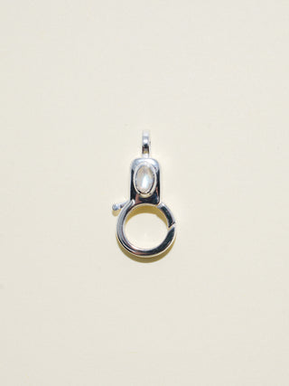 Moonstone Jelly Lobby Clasp in Sterling Silver