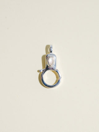Moonstone Jelly Lobby Clasp in Sterling Silver
