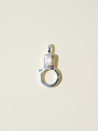 Moonstone Jelly Lobby Clasp in Sterling Silver