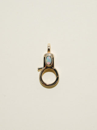 Opal Jelly Lobby Clasp in Yellow 14k Gold