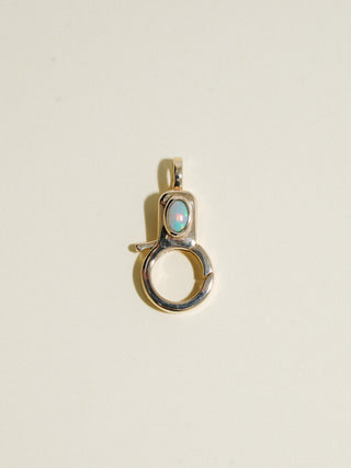 Opal Jelly Lobby Clasp in Yellow 14k Gold
