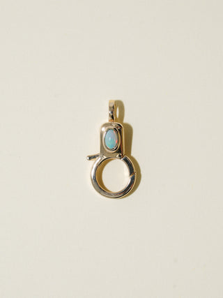 Opal Jelly Lobby Clasp in Yellow 14k Gold